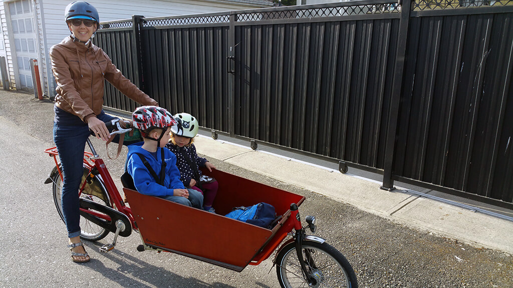 cargo biking with kids